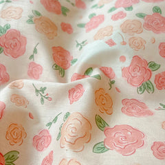 Pink Floral Bedding Set Soft Ins Duvet Cover Flat Sheet Pillowcase Girls Flower Polyester Home Bed Linen Single Double Ful Size