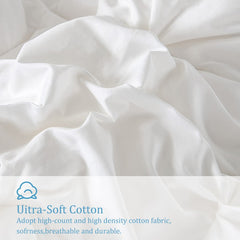 Peter Khanun 100% White Goose Down Filler 3D Bread Duvet/Quilt/Comforter Winter Luxury Blankets 100% Cotton Shell 015