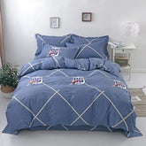 3PC 100% Cotton Duvet Cover Set Striped Printing 1PC Duvet Cover 2PC Pillowcase Cotton Soft Skin Friendly Bedding