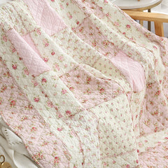 Patchwork Cotton Bed Quilt 1PC Bedspread on the Bed CHAUSUB Coverlet for Summer Twin 150*200 Sofa Cover Floral Quilted Blanket