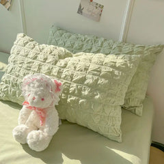 Bedroom Sets Bedding Set Queen Size Bed Sheets Set Quilt Cover Schoolgirl Washed Cotton Sheet Free Shipping Beddings Sets Girl