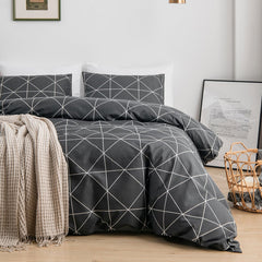 All Season Nordic Fashion Flat Sheet Set and Bedding Quilt Duvet Cover and Pillowcase for Home Decor Twin Queen King Size