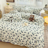 1pc Quilt Cover Stripe Style Duvet Cover Skin-friendly Bed Linen Girls Boys Room Bedding Covers (No Pillowcase)