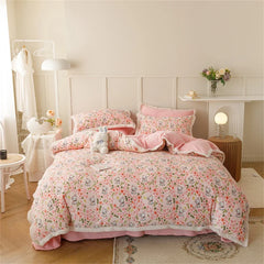 Milk Velvet Bedding Set Thicken Bound Edge High Weight Winter Warm Four Piece Set Quilt Cover Bed Linen Pillowcase Bedroom Decor