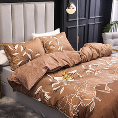 3pcs Nordic Exquisite Embroidery Bedding Set Bedroom Double Comfort Soft High Quality Quilt Cover and Pillowcase