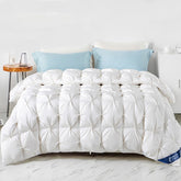 Peter Khanun 100% White Goose Down Filler 3D Bread Duvet/Quilt/Comforter Winter Luxury Blankets 100% Cotton Shell 015