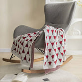 Ins Love Heart Knitted Blanket Soft Throw Blanket For Bed Sofa Towel For Girls Gift Decor Home Bedding 130x150cm