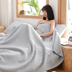 Gauze Blanket for Bed Queen King Quilted Bedspread Summer Thin Towel Quilt Plaid on Bed Sofa Coverlet Winter Sheet Sofa Cover