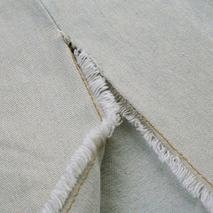 Low Waist Back Slit Maxi Denim Skirt