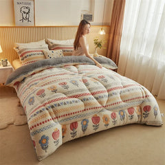 Autumn and Winter Double Face Quilt Snow Velvet Milk Velvet Winter Quilt Thickened Quilt Core Single Double Bedding