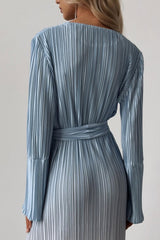 Claire Pleated Gradient Maxi Dress