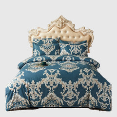 4pcs Set Winter Soft Nordic Double Bed Bedding Set Luxury Jacquard Non-irritating Sheet Quilt Cover Pillowcase 200x230cm