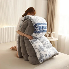 New Winter Quilt Core Thickened Quilt of 10 Pounds for Warm Winter Winter Dormitory Household Dormitory Warm Bedding