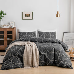 All Season Nordic Fashion Flat Sheet Set and Bedding Quilt Duvet Cover and Pillowcase for Home Decor Twin Queen King Size