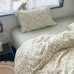 Spring Meadow Muslin Duvet Cover Set