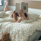 Spring Meadow Muslin Duvet Cover Set