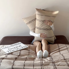 Sunset Striped Jacquard Bedding Set