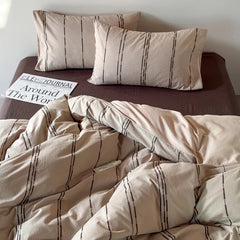 Sunset Striped Jacquard Duvet Cover