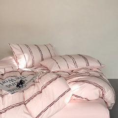 Sunset Striped Jacquard Duvet Cover