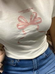 'Taking Care Of Me' Bow T-Shirt