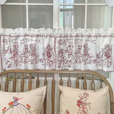 Vintage Embroidery Coffee Curtain