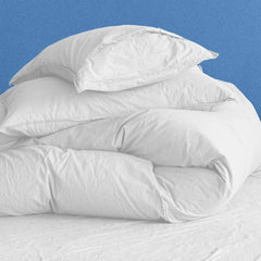 White Crumpled Duvet Cover