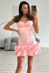 inostorâ„?Pleated skirt suspender dress slim fit dress short skirt