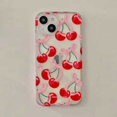 Coquette Cherry Bow iPhone Case
