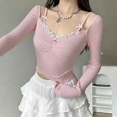Coquette Pink Top