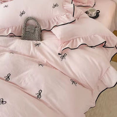 Coquette French Bow Bedding Set
