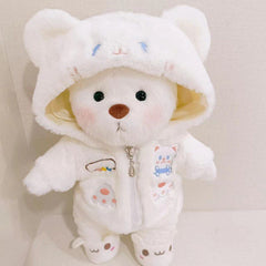 Cute Kawaii 11 inch teddy bear baby toys doll clothes