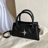 Black Mini Leather Y2k Bag