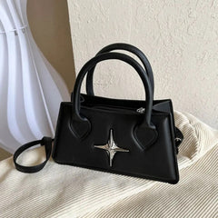 Black Mini Leather Y2k Bag