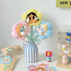 Pastel Striped Ceramic Vase