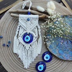 Evil Eye Macrame Wall Hanging