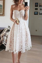 inostorâ„?Sexy embroidered lace evening gown with tube top