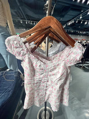 Rosalie Rosebud Button Blouse