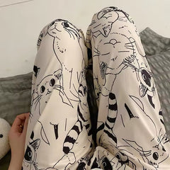 Cute Cat Pajama Pants