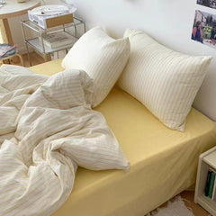 Coastal Stripes Bedding Set - Yellow