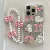 Pink Bow Bunny iPhone Case