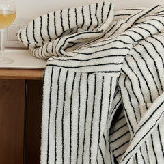 Cotton Stripes Bathrobe - 2 Colors