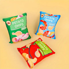 Plush Potato Chips Dog Toy