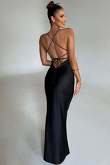 inostorâ„?Sexy Halter Satin Dress