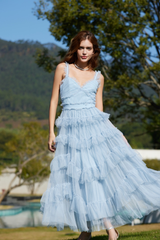 inostorâ„?Skirt V-neck high waist cake dress