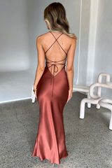 inostorâ„?Sexy Halter Satin Dress