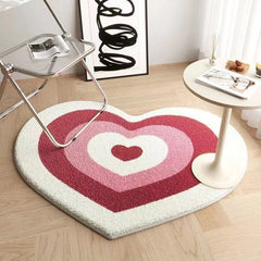 Peach Cute Heart Carpet