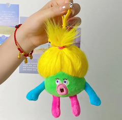 Plush Hair Doll Keychain