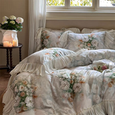 Garden Oil Painting Bedding Set - Green