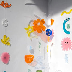 Geometric Wind Chime Mobile