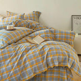 Gingham Bedding Set - Yellow